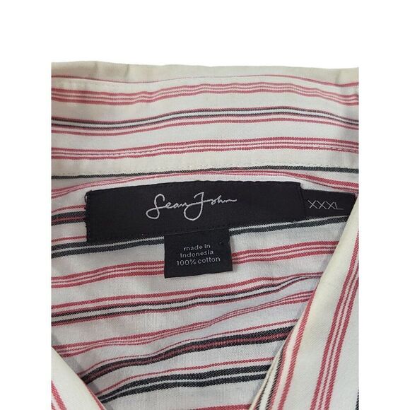 Vintage Sean‎ John Button Up Shirt Men Sz XXXL Striped 90S Hip Hop Streetwear - Picture 4 of 7